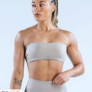 Dfyne Ignite Bandeau Sports Bra - Clay